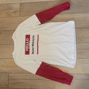 Hello My Name is HeartBreaker Long Sleeve T-Shirt by Gymboree Size 8
